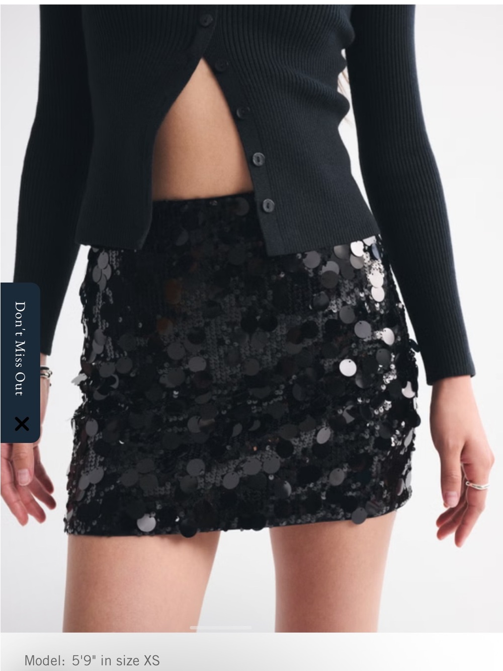 A&F The Scarlett Sequin Skort
